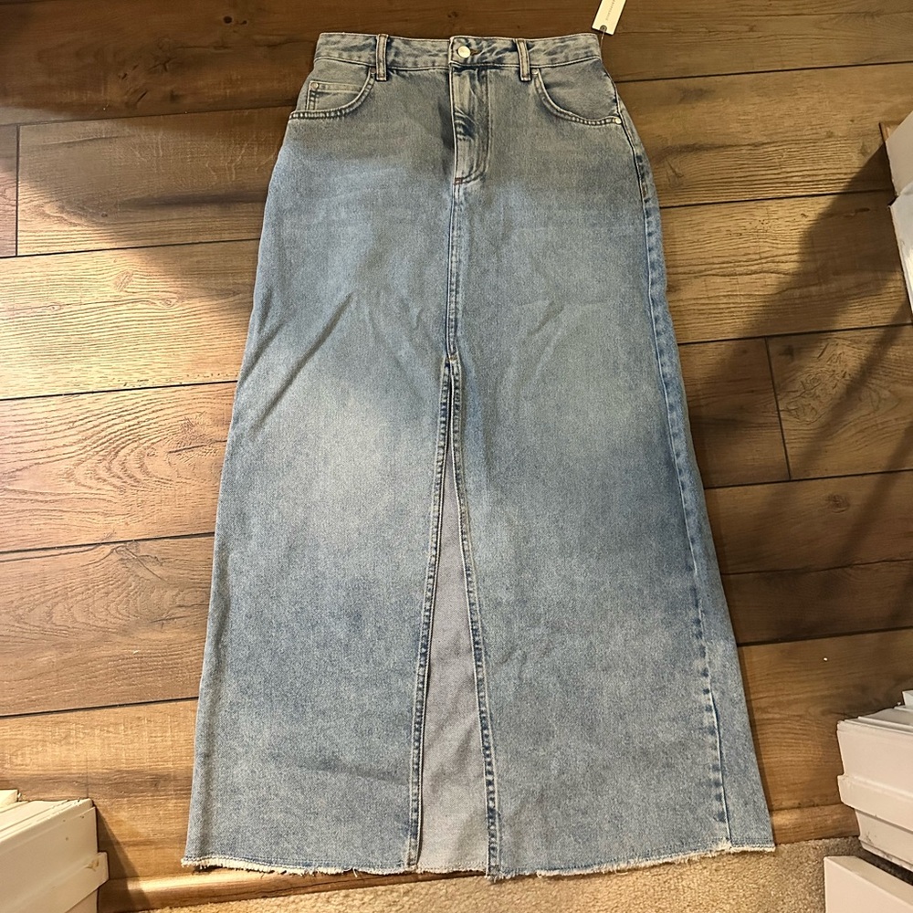 Anthropologie denim skirt!